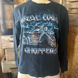 Boys West Coast Choppers Black Long Sleeve Tee